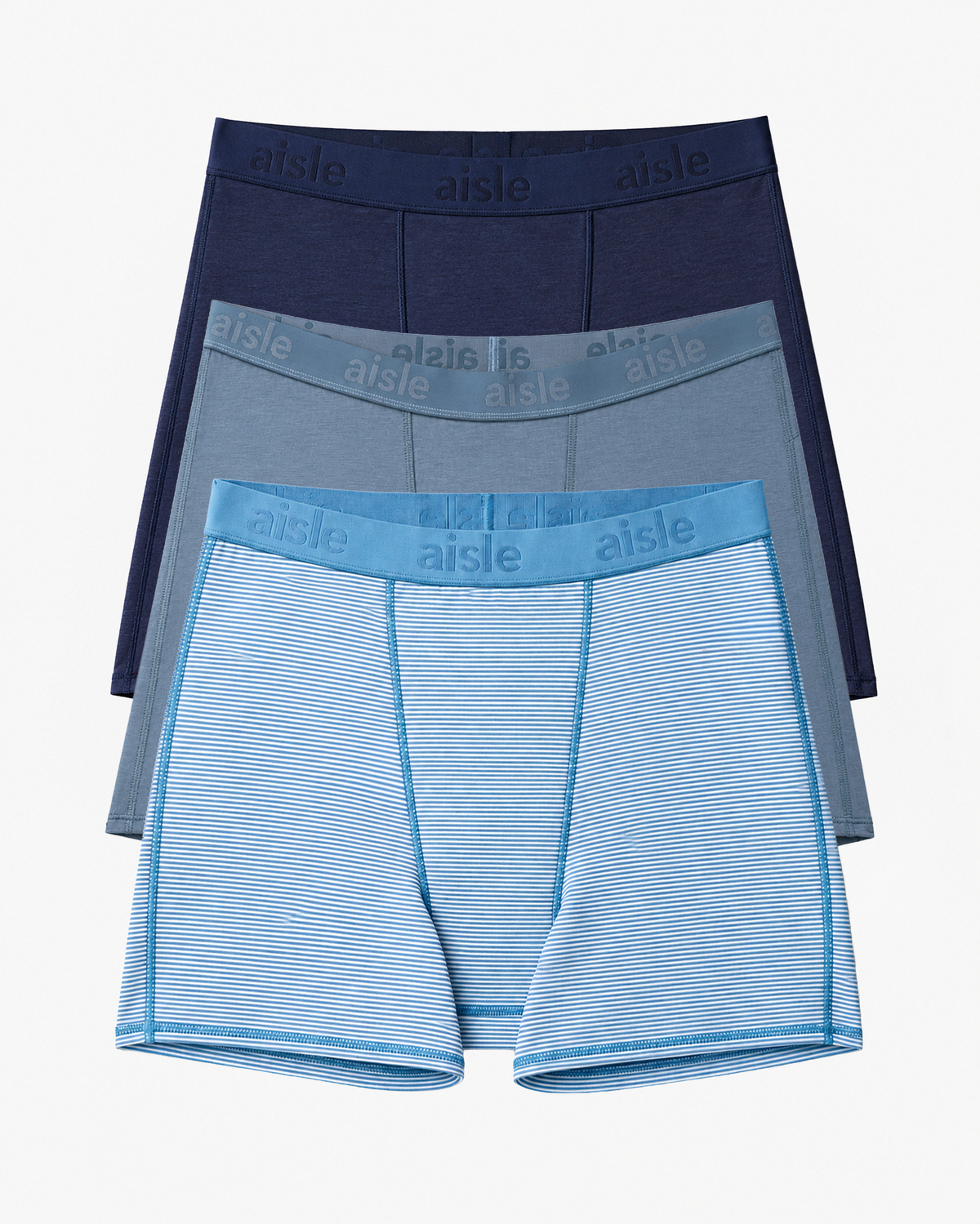 | Denim Stripe Navy Denim