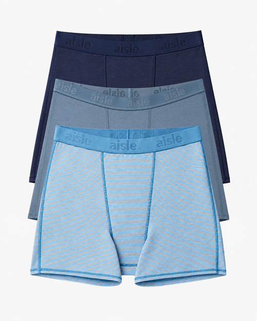 | Denim Stripe Navy Denim