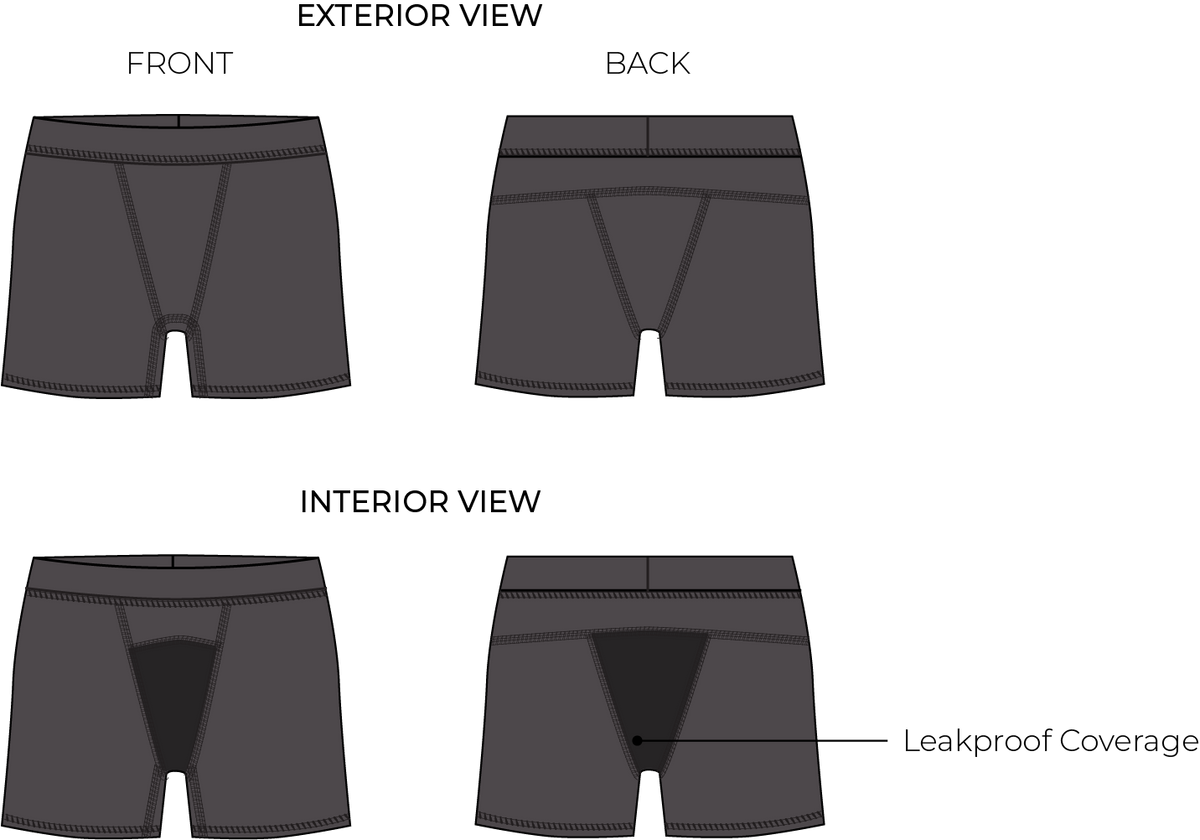 Front and back diagram