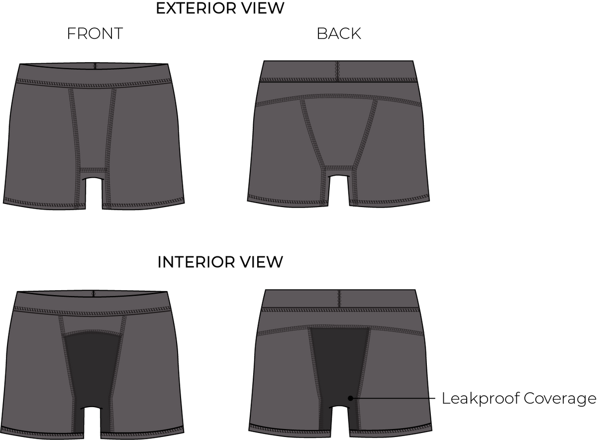 Front and back diagram